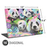 Rainbow Pandas with Butterflies by Sheena Pike Universal Laptop 16in (13 x 9.4in) Skin